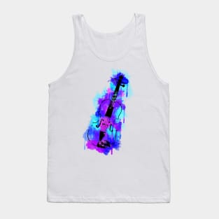 Watercolor Violin (Black Version) Tank Top